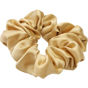 Lenoites Mulberry Silk Scrunchie Gold produktbilde