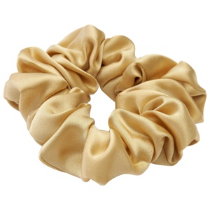 Lenoites Mulberry Silk Scrunchie Gold produkt bild