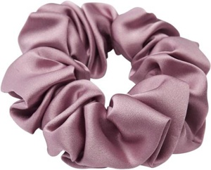 Lenoites Mulberry Silk Scrunchie Purple produktbilde