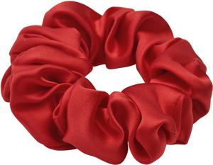 Lenoites Mulberry Silk Scrunchie Red produkt bild