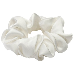 Lenoites Mulberry Silk Scrunchie White produktbilde