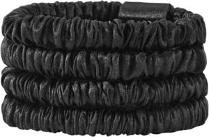 Lenoites Mulberry Silk Skinny Scrunchies Black produkt bild