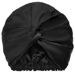 Lenoites Mulberry Silk Sleeping Cap Black produkt bild