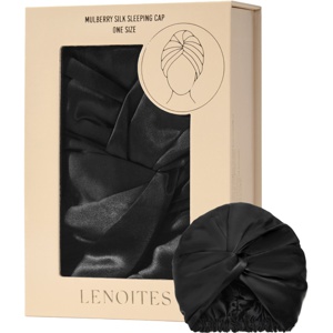 Lenoites Mulberry Silk Sleeping Cap Black Produktbild