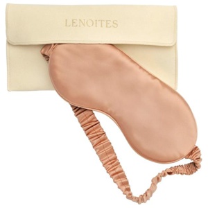 Lenoites Mulberry Sleep Mask with Pouch, Rose Gold produkt bild