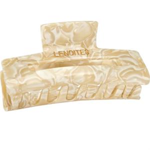 Lenoites Premium Eco-Friendly Hair Claw Champagne Pearl produkt bild