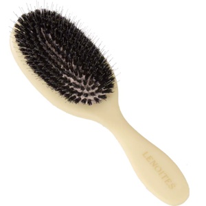 Lenoites Wild Boar Hair Brush With Cleaning Tool Limited Edition Butter yellow 1 pcs produktbillede
