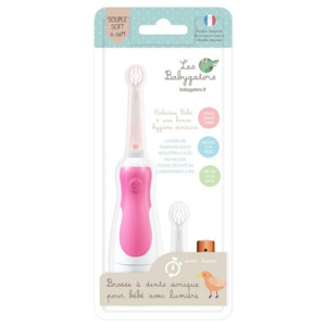Les Babygators Eltandborste Strawberry 0-36 månader produkt bild