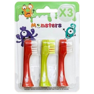 Les Babygators Monsters Borsthuvud 3-pack produkt bild