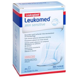 Leukomed® skin sensitive 5x7,2 cm, 20 St Pflaster Produktbild