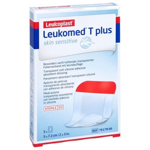 Leukomed® T plus skin sensitive 5x7,2 cm, 5 St Pflaster Produktbild