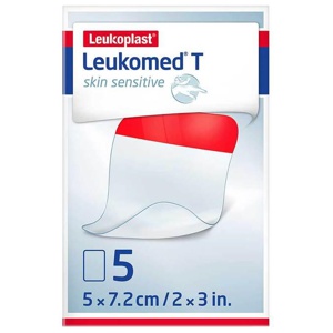 Leukomed® T skin sensitive 5x7,2 cm, 5 St Pflaster Produktbild