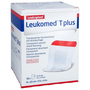 Leukomed transp.plus sterile Pflaster 8x10 cm 50 Stück Produktbild