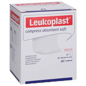 LEUKOPLAST compress absorbent soft steril 10x10cm Produktbild