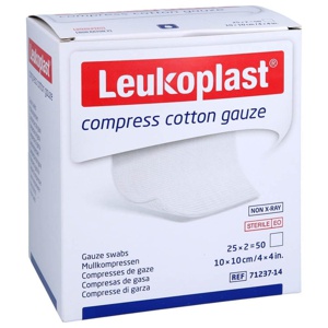 LEUKOPLAST compress Cotton Gauze 10x10cm ste.12f Produktbild