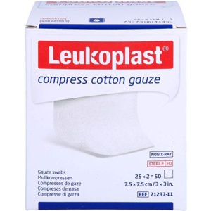 LEUKOPLAST compress Cotton Gauze 7,5x7,5cm ste.12f Produktbild