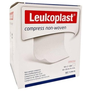 LEUKOPLAST compress non-woven 10x10cm ste.4f Produktbild