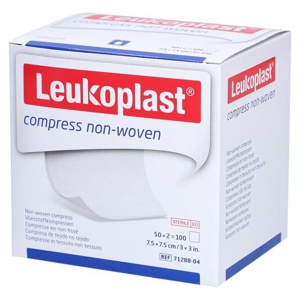 LEUKOPLAST compress non-woven 7,5x7,5cm ste.4f Produktbild