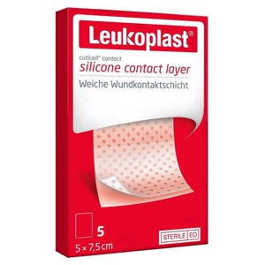 Leukoplast Cuticell Contact steril 5x7,5 cm, 5 St Verband Produktbild