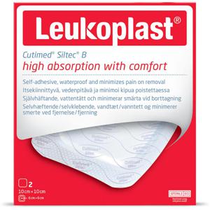 Leukoplast Cutimed Siltec B, 10 x 10 cm, 2 st produkt bild