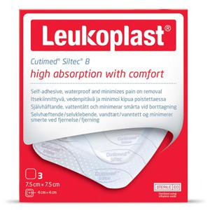 Leukoplast Cutimed Siltec B, 7,5 x7,5 cm, 3 st produkt bild