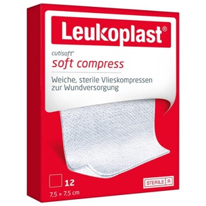 LEUKOPLAST Cutisoft Vlieskompr.steril 7,5x7,5 cm Produktbild
