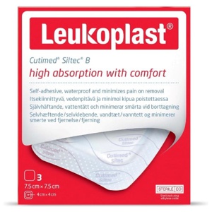 Leukoplast cutmed siltec b 7,5 x 7,5CM3ST produktbillede