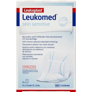 Leukoplast Leukomed Skin Sensitive 5×7,2cm 5 stk produktbillede