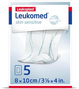 Leukomed Skin Sensitive, 8 x 10 cm, 5 st produkt bild