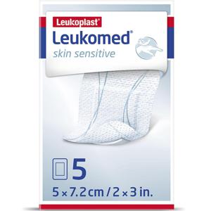 Leukomed Skin Sensitive, 5 x 7,2 cm, 5 st produkt bild