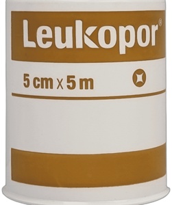 Leukoplast Leukopor Non-woven Surgical Tape 5cm x 5m product image