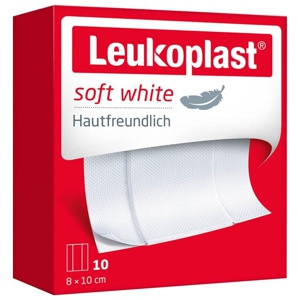 LEUKOPLAST soft white Pflaster 8x10 cm Produktbild
