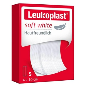 Leukoplast soft Pflaster 4x10 cm, 5 St Pflaster Produktbild
