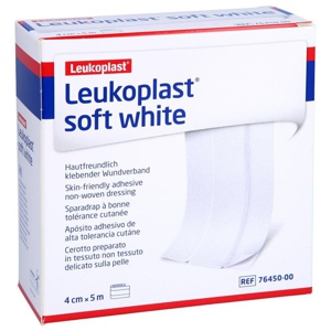 LEUKOPLAST soft white Pflaster 4 cmx5 m Rolle Produktbild