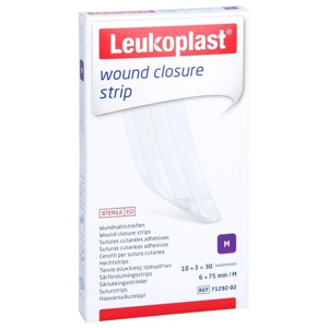 Leukoplast wound closure strip 6x75 mm weiß Produktbild