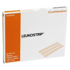LEUKOSTRIP Wundnahtstreifen 6,4x76 mm 10X3 St Pflaster Produktbild