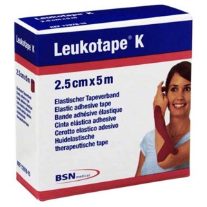 Leukotape K 2,5cm rot, 1 St Verband Produktbild