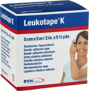 Leukotape K Kinesiologitejp beige. 5 cm x 5 m. 1 st produkt bild
