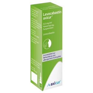 LEVOCABASTIN axicur 0,5 mg/ml Nasenspray Produktbild