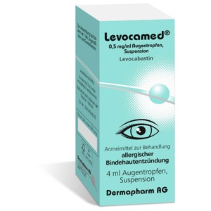 LEVOCAMED 0,5 mg/ml Augentropfen Suspension Produktbild