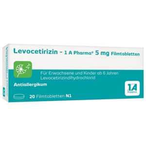 LEVOCETIRIZIN-1A Pharma 5 mg Filmtabletten Produktbild