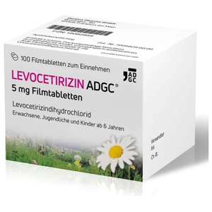 LEVOCETIRIZIN ADGC 5 mg Filmtabletten Produktbild