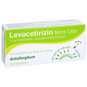 LEVOCETIRIZIN Micro Labs 5 mg Filmtabletten Produktbild