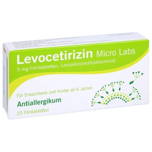 LEVOCETIRIZIN Micro Labs 5 mg Filmtabletten Produktbild