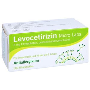 LEVOCETIRIZIN Micro Labs 5 mg Filmtabletten Produktbild