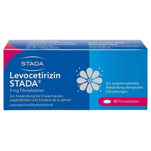 LEVOCETIRIZIN STADA 5 mg Filmtabletten Produktbild