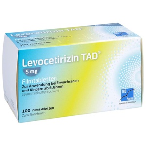 LEVOCETIRIZIN TAD 5 mg Filmtabletten Produktbild