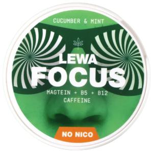 LEWA Focus Cucumber & Mint Nikotinfritt snus 1 dosa produkt bild