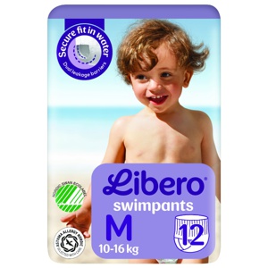 Libero Swimpants badebleier M (10-16 kg) 12 stk produktbilde