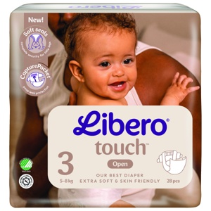 Libero Touch 3 åpne bleier 5-9kg 28 stk produktbilde